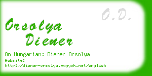 orsolya diener business card